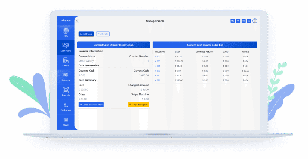 WebPOSz Multi Cash Drawer