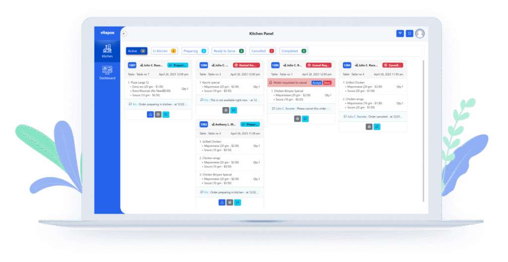 WebPOSz - KOT & KDS Management